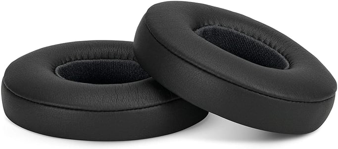 Cuscinetti auricolari per Beats Solo 2/3 in pelle PU 1 paio Nero