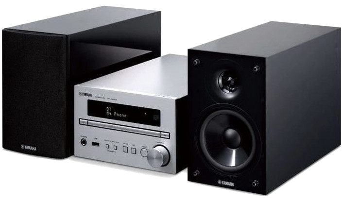 YAMAHA MCR-B370D Silver - Mini-chaîne 40 Watts - Lecteur CD/MP3 - Bluetooth 4.2- Tuner FM/DAB+ - Por