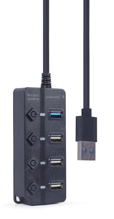 Gembird UHB U3P4P 01 hub & concentrateur USB 3.2 Gen 1 3.1 Gen 1 Type A 5000 Mbit/ Neuf - vue 6