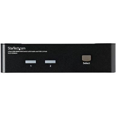 StarTech.com Conmutador Switch KVM 2 puertos HDMI con Hub Concentrador USB 2.0 Audio - 1920x1200