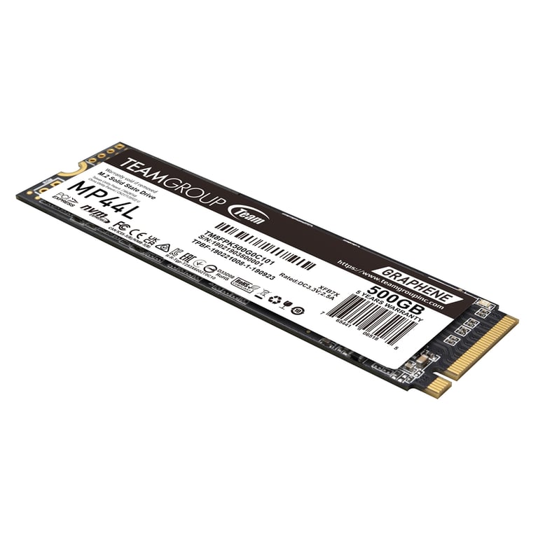 Team Group MP44L TM8FPK500G0C101 disque SSD 500 Go .2 PCI Express 4.0 NVMe SLC Neuf - vue 3