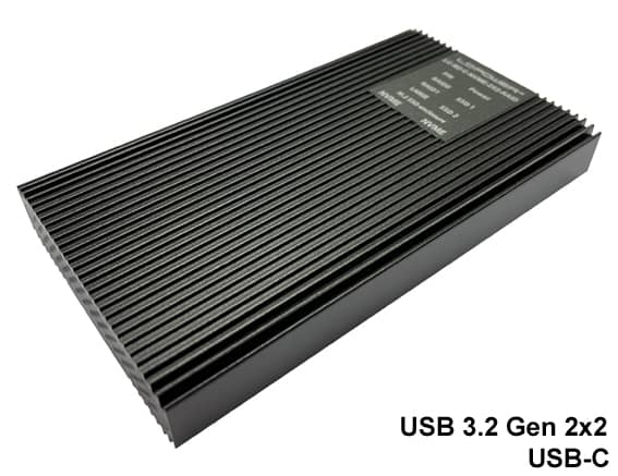 LC Power LC M2 C NVME 2X2 RAID Boîtier de disques de stockage Enceinte ssd .2 Alimenté par port USB Neuf - vue 3