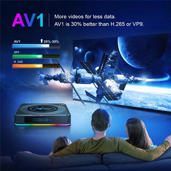 Lipa X96 X4 Android TV Box 4 Mediaplayer pour TV media streamer TV Box Android chipset Amlogic Neuf - vue 4