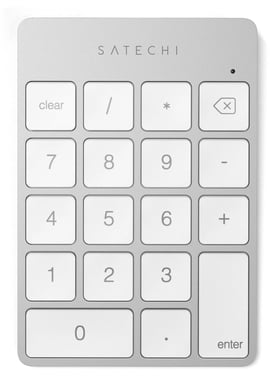 Satechi ALUMINUM RECHARGEABLE BT KEYPAD SILV. GR Numérico Bluetooth Plata