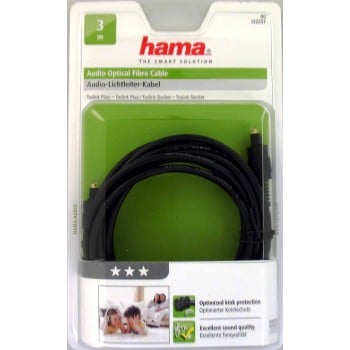 Hama ODT M/M 3m câble InfiniBand et à fibres optiques Toslink Noir