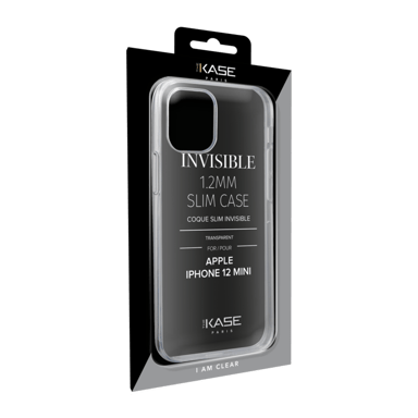 Custodia sottile invisibile per Apple iPhone 12 mini 1,2 mm, trasparente