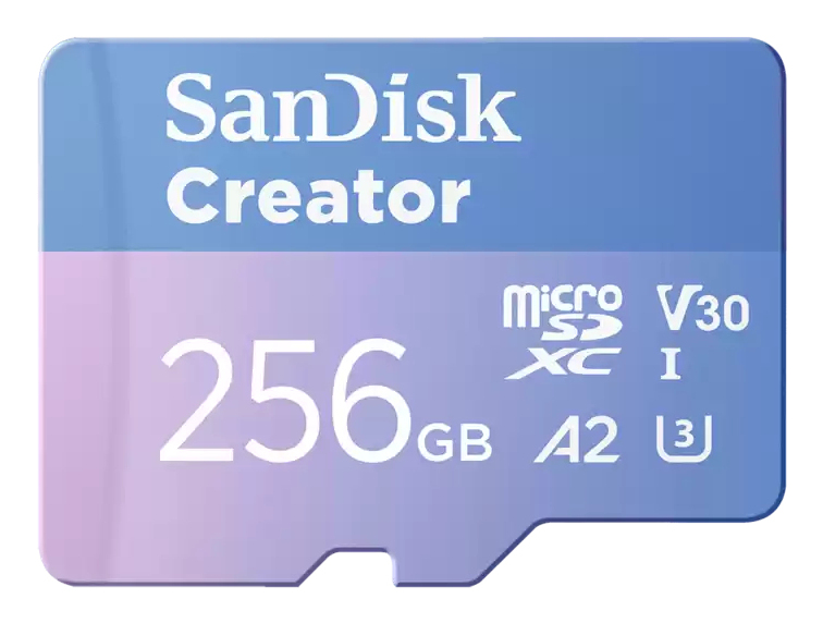 SanDisk Creator 256 Go MicroSDXC UHS-I Classe 10 - Neuf