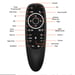 CP G10s Pro Universal Smart TV Air Mouse - Assistant vocal à distance sans fil/IR, gyroscope et LED noir