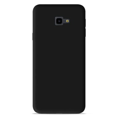 Coque silicone unie Mat Noir compatible Samsung Galaxy J4 Plus 2018