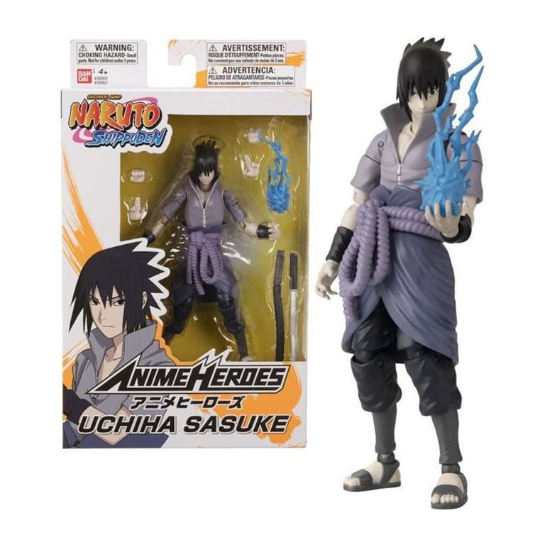 Anime Heroes - Naruto Shippuden - Figurine Anime heroes 17 cm - Sasuke  Uchiwa - Bandai