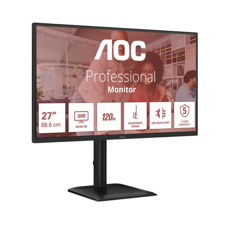 AOC E4 Q27E4U écran plat de PC 68 6 cm 27 2560 x 1440 pixels Quad HD LED Neuf - vue 3