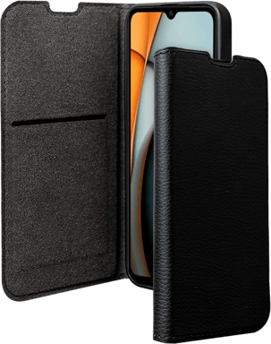 BigBen Funda para Xiaomi Redmi A3 Folio Wallet con función de soporte Negro