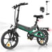 HITWAY 16 vélo électrique - 250W/36V - E-Bike Pliable d'assistance à la pédale - Batterie 7,8Ah - Pour Adolescent et Adultes Noir
