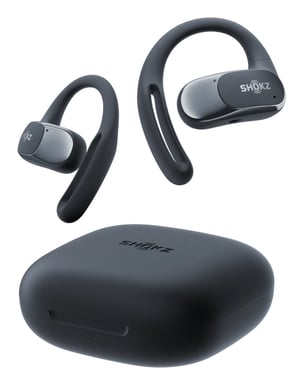 SHOKZ OpenFit Air Auricolare senza fili ganci auricolari Chiamate/Musica/Sport/Tutti i giorni Bluetooth Nero