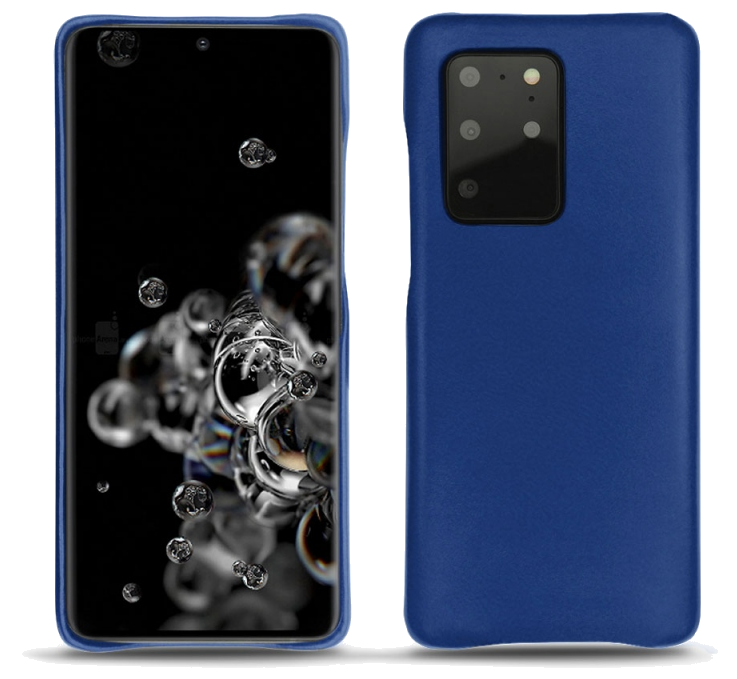 Coque cuir Samsung Galaxy S20+ 5G - Coque arrièreBleu