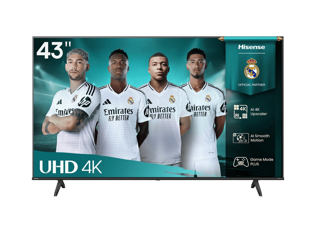 Hisense 43A6Q TV 109,2 cm (43 ) 4K Ultra HD Smart TV Wifi Noir 300 cd/m² - Neuf