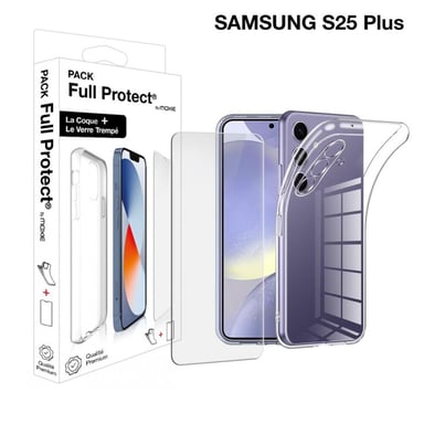 Pack de protection complète écran et coque pour Samsung Galaxy S25+ de Moxie