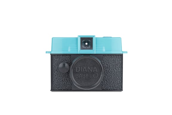 Lomography Diana Baby 110 + 12mm Lens Caméra-film compact 110 mm Noir, Bleu