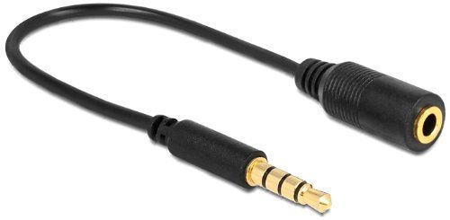 DeLOCK 62498 cavo audio 0,175 m 3,5mm Nero