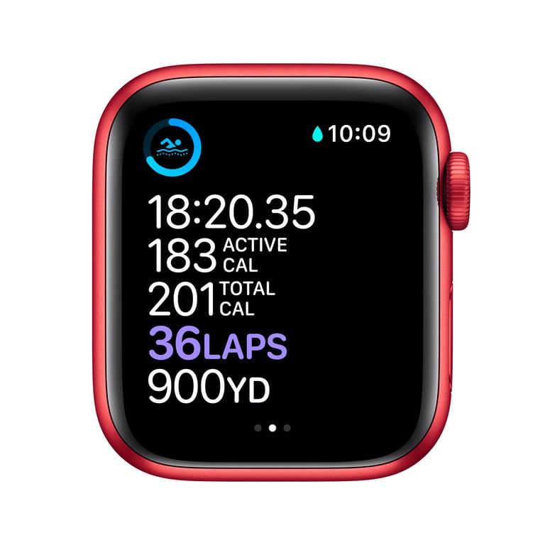 Apple Watch Series 6 OLED 40 mm Digital 324 x 394 Pixeles Pantalla táctil 4G Rojo Wifi GPS (satélite)