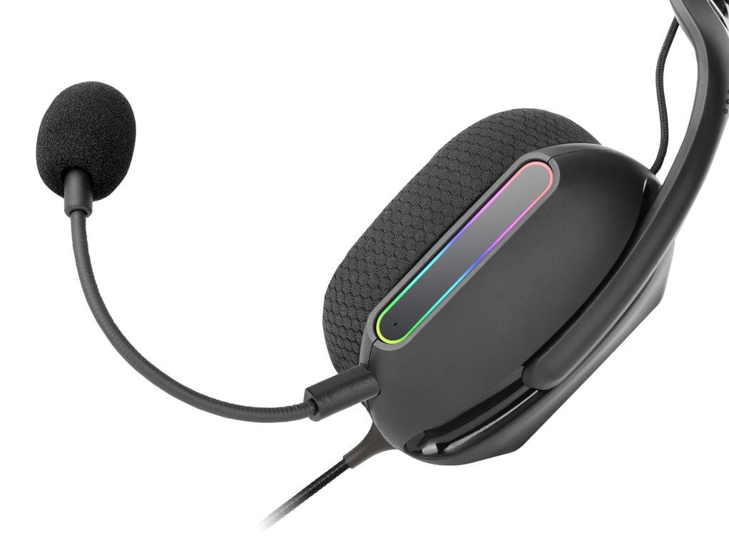 Casque Gaming Mars Gaming MH-PRO – Son Surround avec Éclairage ARGB - vue 2