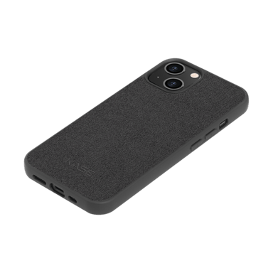 Funda de gamuza Alcantara para Apple iPhone 13, negro medianoche