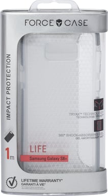 Bigben Connected FCLIFEGS8PS coque de protection pour téléphones portables 15,8 cm (6.2'') Housse Gris, Transparent Samsung Galaxy S8+ G955