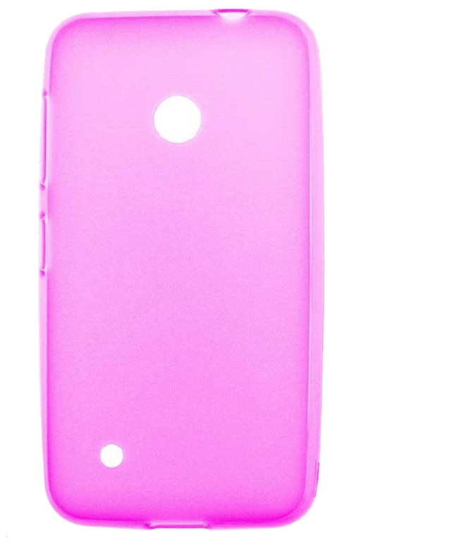 Coque silicone unie compatible Givré Rose Nokia Lumia 530