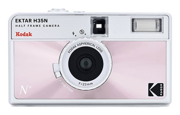 Kodak EKTAR H35N Caméra-film compact 35 mm Rose, Argent