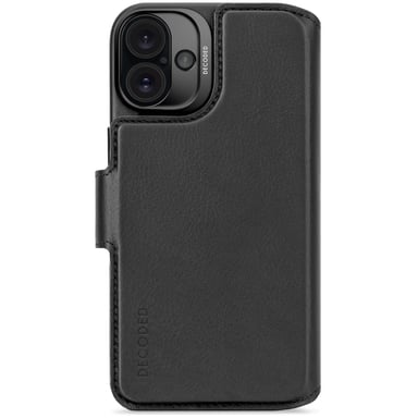 Decoded Leather Detachable Wallet funda para teléfono móvil 17 cm (6.7'') Funda cartera Negro