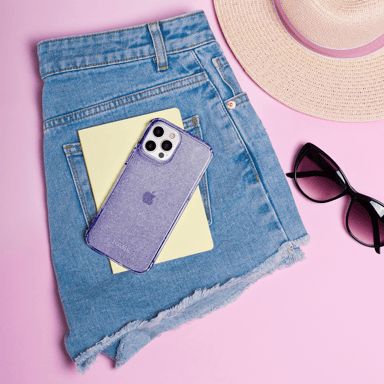 GEN 2.0 Custodia ibrida Invisible Sparkle per Apple iPhone 12/12 Pro, viola