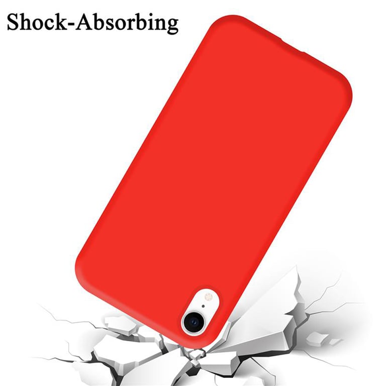 Coque pour Apple iPhone XR en LIQUID RED Housse de protection Étui en silicone TPU flexible