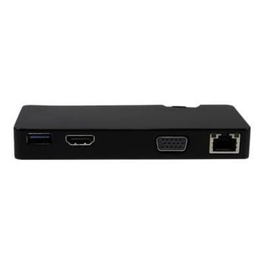 STARTECH.COM Mini estación de acoplamiento universal USB 3.0 - Para portátiles con HDMI o VGA, GbE, USB 3.0
