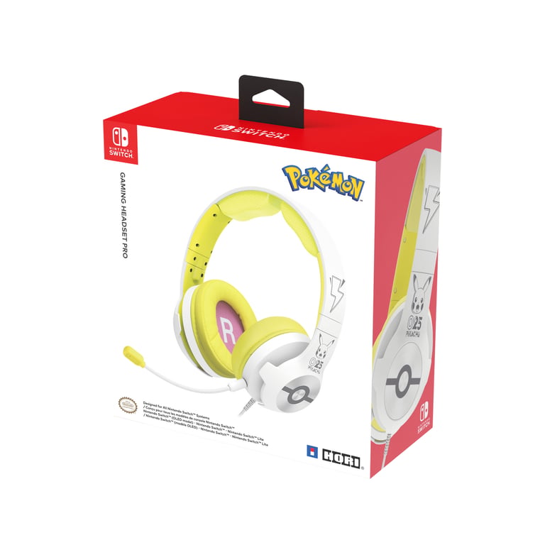 Casque Gaming Hori Pikachu Pop – Filaire, Design Officiel Nintendo Switch - vue 4