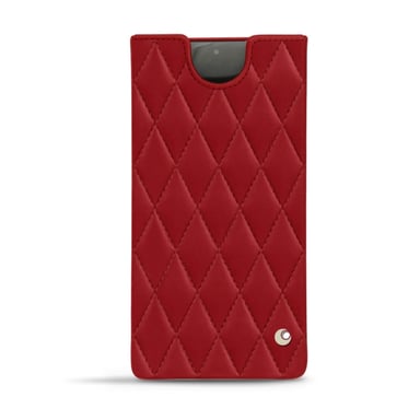 Funda de piel Samsung Galaxy Note10+ - Funda - Rojo - Piel lisa cosida