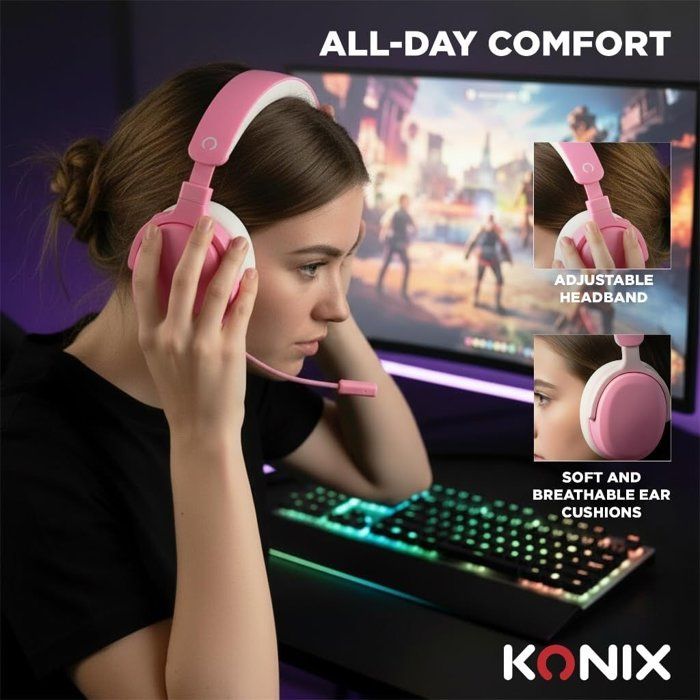 Casque Gaming Filaire Nexus – Haut-Parleurs 40 mm, Microphone 1,5 m - vue 2