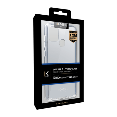 Carcasa híbrida invisible para Samsung Galaxy A21s 2020, Transparente