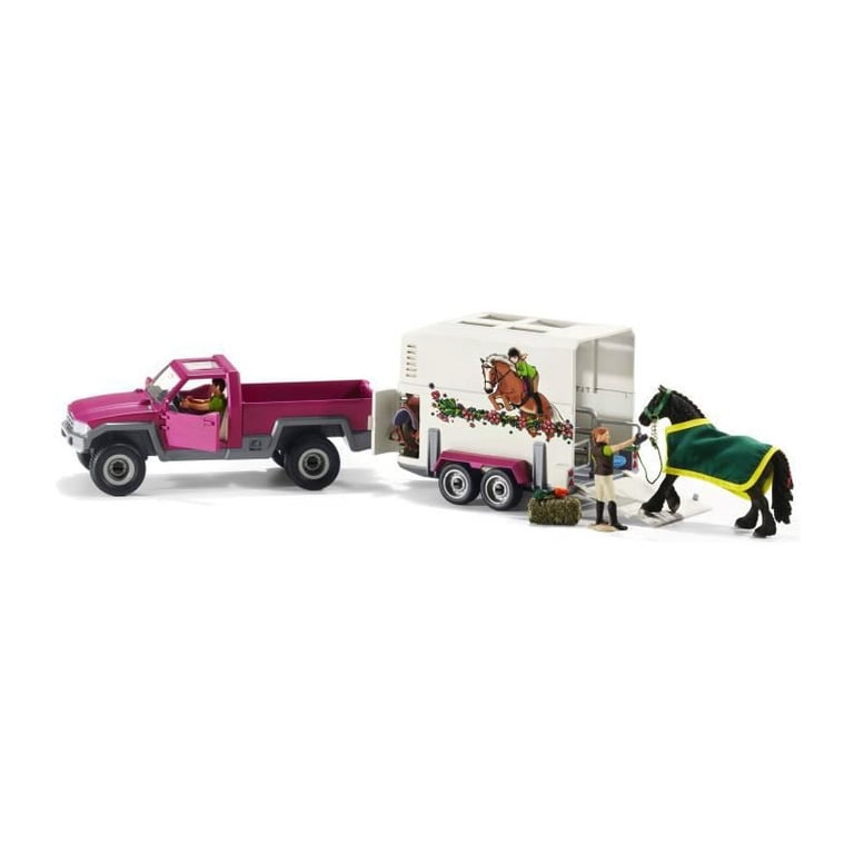 Pick up avec remorque pour cheval SCHLEICH 42346 A partir de Neuf