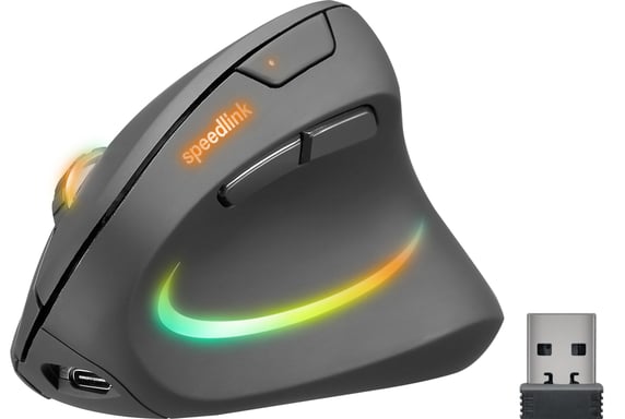 SPEEDLINK SL-630026-BK ratón Juego mano derecha RF inalámbrico Óptico 3200 DPI