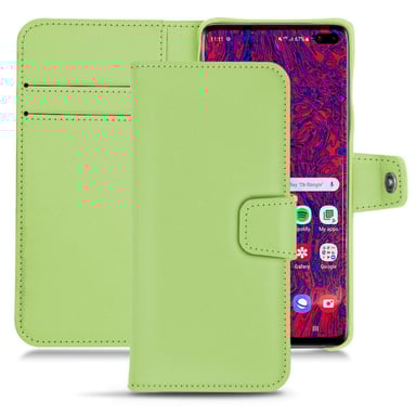 Housse cuir Samsung Galaxy S10 5G -  - Vert - Simili cuir
