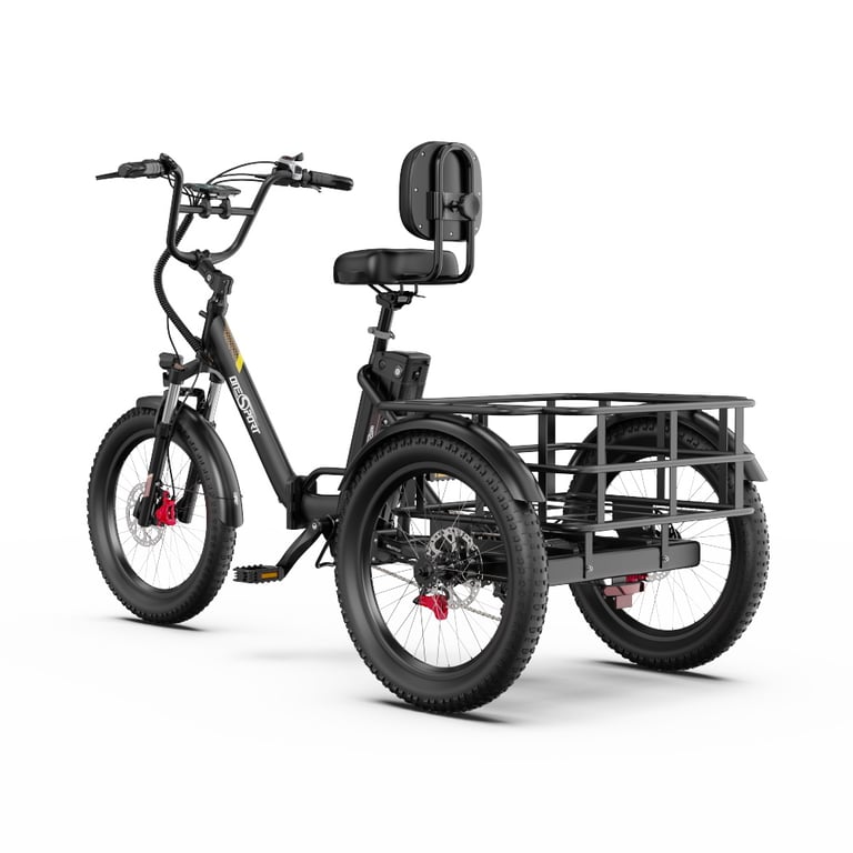 Tricycle électrique ONESPORT OT30 PRO 500 W, batterie 48 V 18 Ah - Neuf