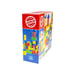 Jeu de construction HEROS Blocs en bois colorés 50 pièces FSC Noir, rouge, bleu