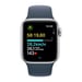 Apple Watch SE OLED 40 mm Numérique 324 x 394 pixels Écran tactile Argent Wifi GPS (satellite), S/M