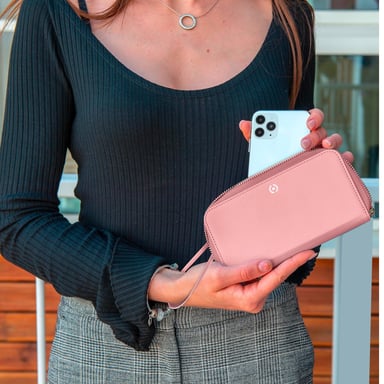 Celly Venere funda para teléfono móvil 16,5 cm (6.5'') Funda cartera Rosa