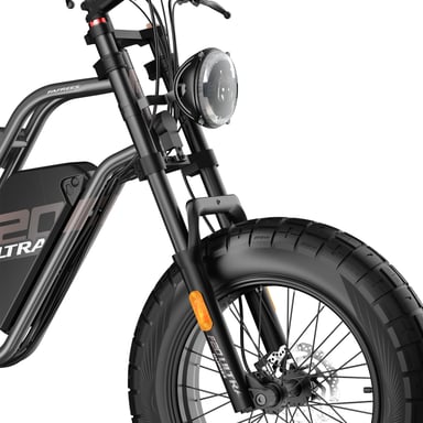 Vélo électrique FAFREES F20 Ultra (Homologation UE L1e-B) - Moteur 750 W batterie 48V25Ah pneu large 20 pouces freins mécaniques - Noir