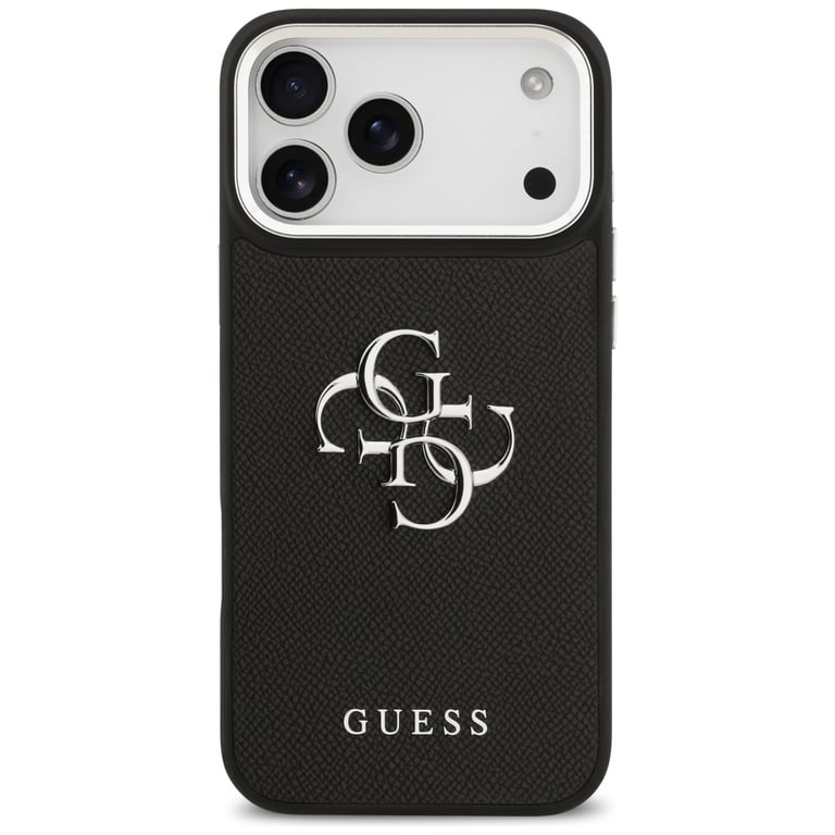 Guess Étui Grained Big 4G Classic Logo pour iPhone 17 Pro Max Noir - vue 2