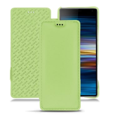 Housse cuir Sony Xperia 10 Plus -  - Vert - Simili cuir