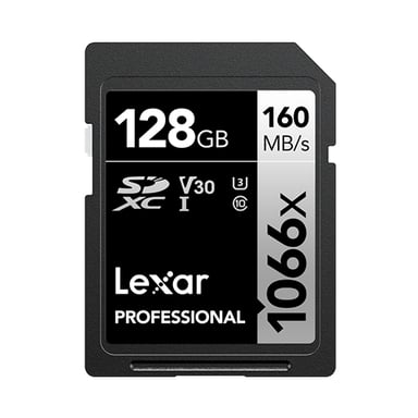Lexar Professional 1066x 128GB SDXC UHS-I Classe 10