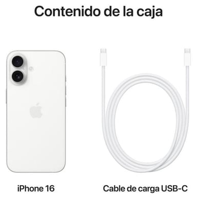 iPhone 16 (5G) Bianco, 128 GB