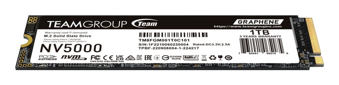Team Group NV5000 1 To M.2 PCI Express 4.0 NVMe 3D NAND